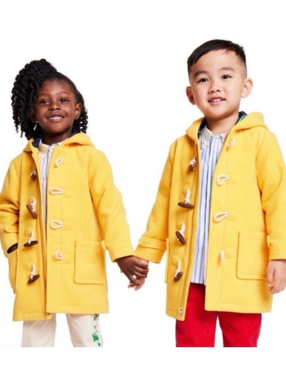 NEW ROWING BLAZERS x Target Yellow & Stripe Toggle Duffle Coat Toddler size 3